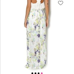 BCBGeneration whisper white multi Maxi Skirt